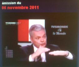 Voir la vidéo 'Interview du 6/11/11 dans Internationales sur TV5/RFI' (dans une nouvelle fenêtre)