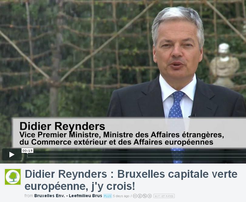 Voir la vidéo 'Soutien à la candidature de Bruxelles, Capitale verte 2015' (dans une nouvelle fenêtre)