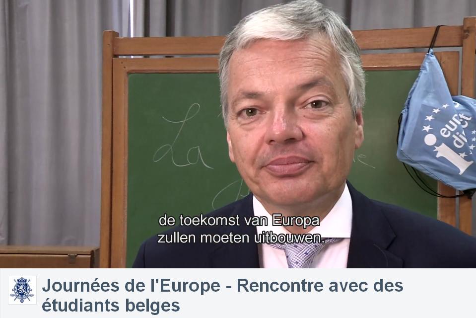 Voir la vidéo 'Journée de l’Europe : la vidéo de l’échange avec les jeunes de notre pays' (dans une nouvelle fenêtre)