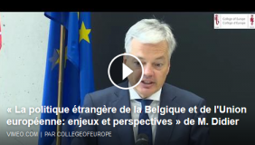 Voir la vidéo 'Conférence au Collège d’Europe à Bruges, 21/2/17' (dans une nouvelle fenêtre)