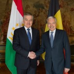 Didier Reynders rencontre Sirojidin Aslov, Ministre des Affaires